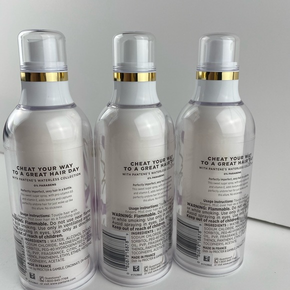 COPY - Pack 3 Pantene Perfectly Undone Texturizing Sugar Hair Sprays 3.7oz Each… - Picture 2 of 4